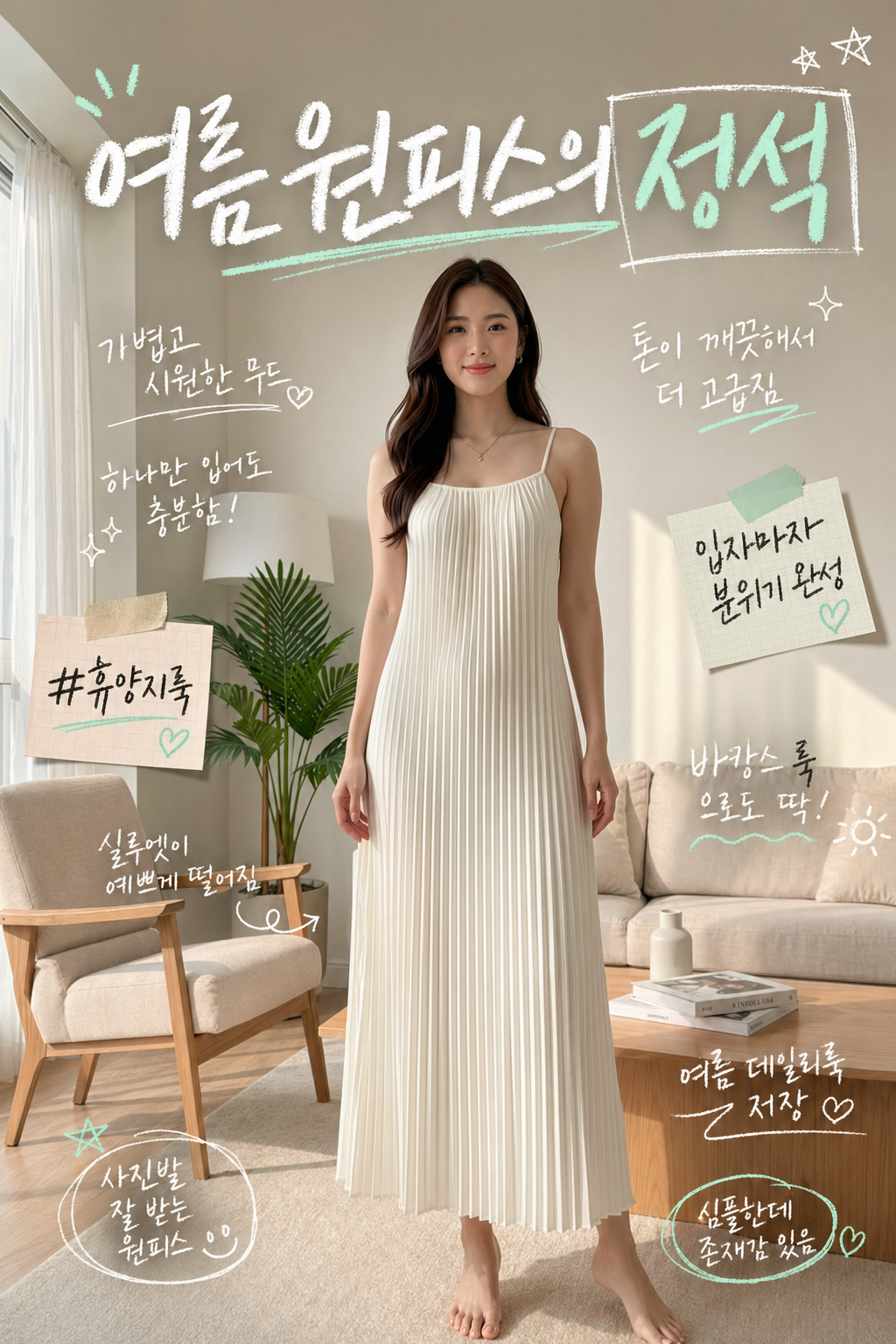 테라비브 여성 롱 원피스 여름용