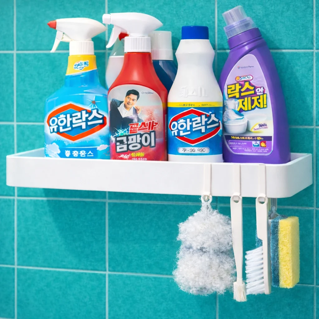 루이자몰 무타공 욕실선반 샴푸 거치대 상품 이미지