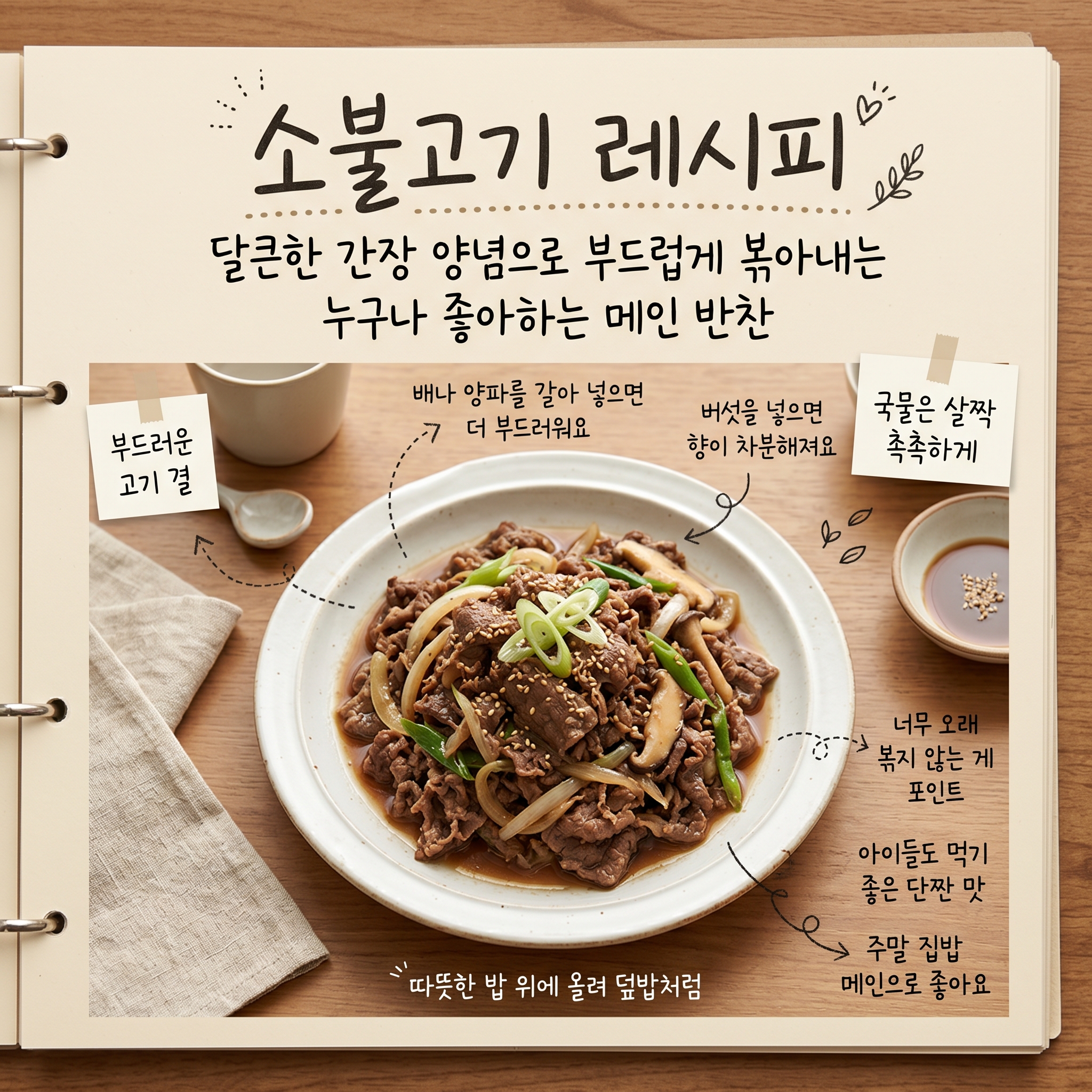 100% 한우 서울식 양념 소불고기 430g x 3팩, 3개, 430g